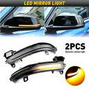 新しい 2x LED 車のサイドミラーライト 2011-2018 BMW 3 シリーズ F30 F31 F34 F35 F80 New 2x LED Car S...
