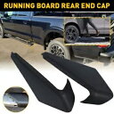 2X LeftRight ランニングサイドボードリアエンドキャップ 2015-2022 フォード F150 ブラックに適合 2X LeftRight Runni...