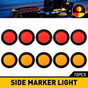 フォード車用 10x アンバー/レッド LED サイドマーカーライトランプクリアランス ピックアップトラック用 For Ford Car 10x Amber/R...