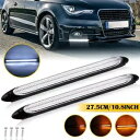 2?? LED カースタイリングデイタイムランニングライトストリップヘッドライトアクセサリー 27.5 センチメートル 2?? LED Car Styling ...