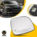 助手席側ウイングミラーガラスフィットグランドキャラバン 08-20 タウンカントリー 08-16 Passenger Side Wing Mirror Glas...