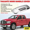 2X テールゲートハンドルリアテールゲートカバーダッジラムダコタジープ三菱 Pic 2X Tail Gate Handle Rear Tailgate Cover for Dodge Ram Dakota Jeep Mitsubishi Pic