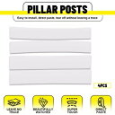 ピラーポストドアウィンドウカバー 4X クロームフィットキャデラック エスカレード 2007 2008-2014 Pillar Post Door Window Covers 4X Chrome Fit Cadillac Escalade 2007 2008-2014(2)