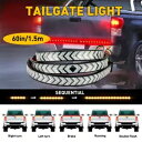 60 インチ トラック テールゲート LED ストリップ ライト バー リバース ブレーキ テール ストップ ウインカー 3 モード 60" Truck Tailgate LED Strip Light Bar Reverse Brake Tail Stop Turn Signal 3Mode