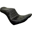 テールウィップシート - ダイヤモンド/チェスナットステッチ - ブラック FXLR/FLSB '18-'22 LYR-580DD-CHET Tailwhip Seat - Diamond/Chestnut Stitch - Black FXLR/FLSB '18-'22 LYR-580DD-CHET