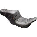 テールウィップアップ フロントシート - ダイヤモンド w/栗糸 - FL '08-'23 LKU-587DD-CHET Tailwhip Up Front Seat - Diamond w/ Chestnut Thread - FL '08-'23 LKU-587DD-CHET