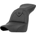 Saddlemen Roadsofa? シート - 背もたれなし - ブラック/ブラック ステッチ 818-29-187 Saddlemen Roadsofa? Seat - without Backrest - Black/Black Stitching 818-29-187