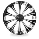 Revel フロント鍛造ホイール ABS ブラック クローム 21