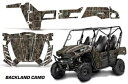 UTV グラフィックスキットデカール Kawasaki Teryx 800 4 ドア 2012-2015 バックランドカモ UTV Graphics Kit D...
