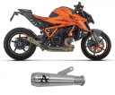 アロー ProRace ニクロム エキゾースト マフラー スチール エンド キャップ KTM 1390 SUPERDUKE R 2024 Arrow ProRa...