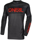 オニール エレメント レースウェア V.25 メンズ MX オフロード ジャージ ブラック/グレー/レッド O'Neal Element Racewear V....