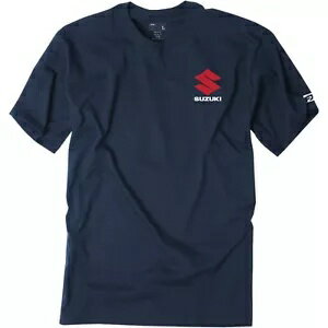 Factory Effex スズキ シャッター メンズ プレミアム T シャツ ネイビー ブルー Factory Effex Suzuki Shutter Mens Premium T-Shirt Navy Blue