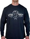 リーサル スレット フラッシュ アンド ボーンズ メンズ 長袖 T シャツ ブラック Lethal Threat Flash and Bones Mens Long Sleeve T-Shirt Black