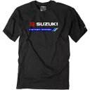 Factory Effex スズキ ファクトリー レーシング メンズ 半袖 T シャツ ブラック Factory Effex Suzuki Factory Racing Mens Short Sleeve T-Shirt Black