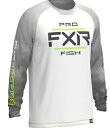 FXR ダービー エア UPF 22 メンズ 長袖 T シャツ ホワイト/ライム FXR Derby Air UPF 22 Mens Long Sleeve T...