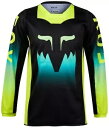 Fox Racing 180 フローラ ユース ガールズ MX オフロード ジャージ ブラック/イエロー Fox Racing 180 Flora Youth ...