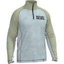 FXR ダービー UPF 21 メンズ 1/4 ジップ長袖シャツ アイスカモ/カーキ FXR Derby UPF 21 Mens 1/4 Zip Long Sl...