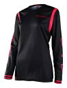 Troy Lee Designs GP Mono ウィメンズ MX オフロード ジャージ ブラック/フルオ レッド Troy Lee Designs GP Mo...