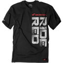 Factory Effex Honda メンズ半袖 T シャツ ブラック/ホワイト/レッド Factory Effex Honda Mens Short Sleeve T-Shirt Black/White/Red