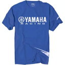 Factory Effex Yamaha メンズ半袖 T シャツ ストロボ ブルー/ホワイト Factory Effex Yamaha Mens Short Sleeve T-Shirt Strobe Blue/White