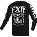 FXR クラッチ 23 メンズ MX オフロード ジャージ ブラック/ホワイト FXR Clutch 23 Mens MX Offroad Jersey Bla...