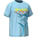 FXR ビッグ トレブル UPF 21 メンズ 半袖 T シャツ ブルー/マーリン FXR Big Treble UPF 21 Mens Short Sleeve T-Shirt Blue/Marlin