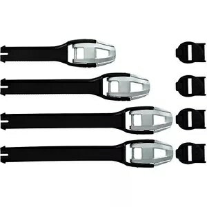 FXR Factory Ride ホワイト ブーツ用交換用バックル ストラップ (4 パック) FXR Factory Ride Replacem..