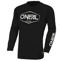 オニール エレメント ヘックス コットン ユース MX オフロード ジャージ ブラック/ホワイト O'Neal Element Hexx Cotton Yout...