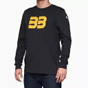 100% ブラッド バインダー 33 メンズ長袖 T シャツ ブラック 100% Brad Binder 33 Mens Long Sleeve T-Shirt Black
