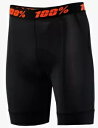 100% Crux ユース MTB ショーツ ライナー ブラック 100% Crux Youth MTB Shorts Liner Black