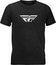フライレーシング F-Wing ユース 半袖 T シャツ ブラック Fly Racing F-Wing Youth Short Sleeve T-Shirt Black