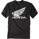 Factory Effex Honda メンズ半袖 T シャツ ブラック/ホワイト Factory Effex Honda Mens Short Sleeve ...