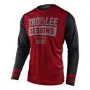 Troy Lee Designs スカウト GP Peace & Wheelies メンズ MX オフロード ジャージ バーガンディ Troy Lee Desi...