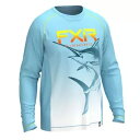 FXR ビッグ トレブル UPF 21 メンズ長袖シャツ ブルー/マーリン FXR Big Treble UPF 21 Mens Long Sleeve Shi...