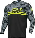 トール セクター デジ メンズ MX オフロード ジャージ ブラック/カモ Thor Sector Digi Mens MX Offroad Jersey Bl...