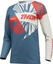 トール セクター スプリット ウィメンズ MX オフロード ジャージ ブルー/ホワイト Thor Sector Split Womens MX Offroad ...