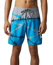 Fox Racing バーブ ワイヤー 19 インチ メンズ ボードショーツ ブルー/グレー Fox Racing Barb Wire 19" Mens Boardshorts Blue/Gray
