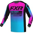 FXR クラッチ 23 メンズ MX オフロード ジャージ ブラック/スカイ/ピンク FXR Clutch 23 Mens MX Offroad Jersey ...