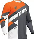 トール セクター チェッカー メンズ MX オフロード ジャージ チャコール Thor Sector Checker Mens MX Offroad Jerse...