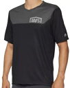 100% Airmatic メンズ半袖 MTB マウンテン バイク ジャージ ブラック/チャコール 100% Airmatic Mens Short Sleev...