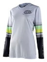 Troy Lee Designs GP ワープド ウィメンズ MX オフロード ジャージ ホワイト Troy Lee Designs GP Warped Wom...