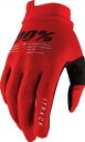 100% iTrack メンズ MTB MX オフロード グローブ レッド 100% iTrack Mens MTB MX Offroad Gloves Red