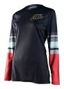 Troy Lee Designs GP ワープ ウィメンズ MX オフロード ジャージ チャコール Troy Lee Designs GP Warped Wom...