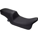 プレデター 2 アップ シート - ソーラー レザー - スムース - バックレスト付き FLH '08-'23 0801-1501 Predator 2-Up Seat - Solar Leather - Smooth - w/ Backrest FLH '08-'23 0801-1501
