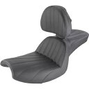 サドルメン ステップアップシート - 格子ステッチ - ジェサップ 背もたれ付き JJ88209BR Saddlemen Step Up Seat - Lattice Stitched - Jessup with Backrest JJ88209BR