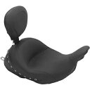 運転席背もたれ付きローダウン ヴィンテージ シート - ブラック スタッズ 79912 Lowdown Vintage Seat with Driver Backrest - Black Studded 79912