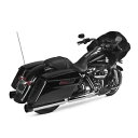 Comp S スリップオン ツーリング M8 クローム ブラック エンド キャップ付き 005-4560499D Comp S Slip-On Touring ...