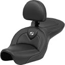 Roadsofa? シート - カーボンファイバー - ブラックステッチ - 背もたれ付き 804-04-185BR Roadsofa? Seat - Carbon Fiber - Black Stitch - with Backrest 804-04-185BR