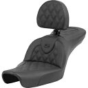Roadsofa? シート - 格子ステッチ - 背もたれ付き - FXD '96-'03 896-04-182BR Roadsofa? Seat - Lattice Stitch - with Backrest - FXD '96-'03 896-04-182BR