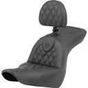 Roadsofa? シート - 格子ステッチ - 背もたれ付き - FXLR/FLSB '18-'23 818-29-182BR Roadsofa? Seat - Lattice Stitch - with Backrest - FXLR/FLSB '18-'23 818-29-182BR